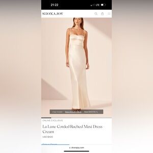 Shona Joy Ruched Maxi Dress
